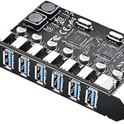 ETZIN PCIE USB 3.0 Card 7 Ports USB Expansion Card Super Speed 5Gbps PCI-e for Windows 11/10/8/7/XP/Vista-image-4