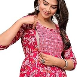Women's Pure Cotton Maternity Gown/Maternity Wear/Feeding Gown A-line Maternity Feeding Dress/Maternity Dress for Women/Maternity Feeding Kurtis for Women-image-70