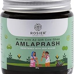 ROSIER Amlaprash – Made with A2 Gir Cow Ghee & Sweetened with Desi Khand – 350g | Ayurvedic Immunity Booster | Natural & Organic Ingredients | Supports Digestion-25