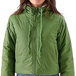 Official Looney Tunes: Back to School Women and Girls Long Sleeve Zipper Front Hooded Neck Reversible Puffer Jackets-image-98