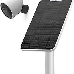 4W Solar Panel Charging Compatible with SimpliSafe Outdoor Security Camera only, with 13.1ft Waterproof Charging Cable, IP65 Weatherproof,Includes Secure Wall Mount(White)-image-18