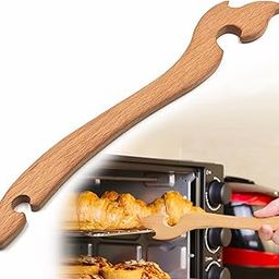 Shinelingee Oven Rack Puller, Wood Oven Rack Push Pull Tool, Prevent Scalding, Pull out Hot Racks Safely, Long Handle Toaster Oven Accessories,Suitable For Kitchen Oven, Toaster oven, Air fryer,etc(1)-image-2