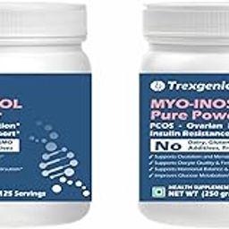 Trexgenics MYO-INOSITOL PURE POWDER, PCOS, Ovarian Function, Insulin Resistance, Hormonal Balance, Menstrual Cycle, Metabolism 125 servings (250 gram) (Pack of 2)-5