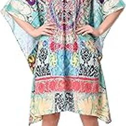Short Lyk Favorite Digital Printed | Georgette Kaftan | Vacation Wear | Beach Wear | Coverups | Kaftan Dress | for Women | Free Size [M-3XL] Multicolour-picture-18