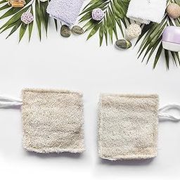 Natural Sun-Dried Loofah | Organic Exfoliating Bath Sponge & Scrubber for Men & Women | Deep Cleansing Luffa for Shower, Skincare & Body Care | Eco-Friendly & Biodegradable (Pack of 2) (Squere)-image-81