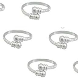 Adjustable Beaded Toe Rings for Women and Girls – Set of 3 Traditional Ethnic Foot Jewelry-image-1