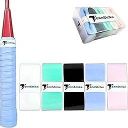 Tennstrike Badminton Overgrip Box | Pack of 5 | Sweat-Absorbent, Anti-Slip, Tacky, Durable Grips | Multicolor Racket Overgrip Tape for Badminton, Tennis, Pickleball and More-image-75
