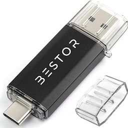 BESTOR Portable 3-in-1 Memory Card Reader OTG USB Type-C Micro USB SD Card Adapter Supports TF SD SDXC SDHC RS-MMC MMC Micro SDXC Cards for Phones Laptops Tablets (BST_2IN1_OTG)-107