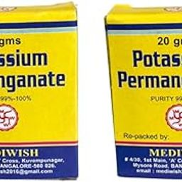 Potassium Permanganate Crystals for Water Treatment, 20g, Pack of 3-20