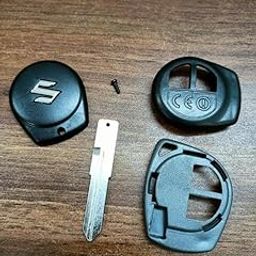 Smith Keys Car Key Plastic Case Cover Compatible for Szuki/Swift 2 Buttton Model Loose Blade Black Color-image-3