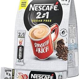 Nescafe Sugar-Free 2 In 1 (25 Sticks) Pouch, 292.5 Gm, Coffee-image-76