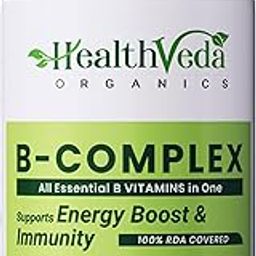 HEALTH VEDA ORGANICS Vitamin B-Complex Supplement - All essential B Vitamins in One | Hair Growth, Boosts Energy & Immunity - 120 Veg Tablets-image-29