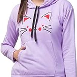 Hooded Sweatshirt for Women Winter Wear Cat Hoodie-image-102