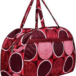 Canvas Printed Heavy Duty Travel/Cabin Luggage Duffle Bag Waterproof Travelling Purpose Easy to Carry Lightweight Lugguage Bags for Men and Women (Red)-image-78