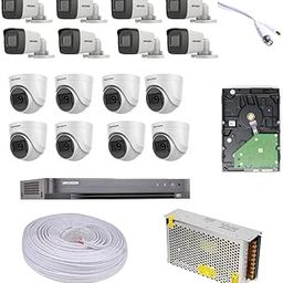 HIKVISION DVR 16 CHENNAL HD CAMERA FULL SET PURE 5MP CAMERA INBUILD AUDIO FULL KIT 16CH HD DVR+ 8 Bullet Cameras + 8 Dome Cameras+2TB Hard DISC+ Wire ROLL + 16 Channel SMPS Compatible with J.K.Vision BNC-picture-15