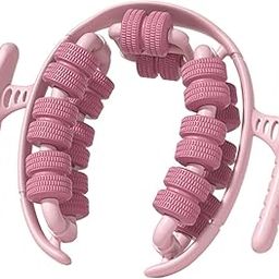 predolo Massage Roller Legs Massager 360° Muscle Relaxing Press Roller Points Portable 28 Wheels for Leg Waist of Arm Thigh Pink-image-80