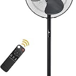 atomberg Renesa 400mm Pedestal Fan for Home | Silent BLDC Stand Fan | LED Display | 6 Speeds | Remote with Oscillation, Timer, Sleep | 2 Year Warranty (Midnight Black)-24