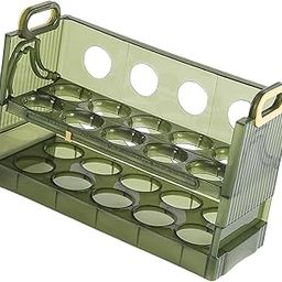 Egg Containers Stackable Egg Storage Box for Refrigerator Door Shelf Kitchen 2 Layer-picture-1