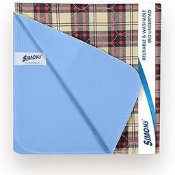 Simon’s Adult Reusable Stain-Mask Bed Underpad for Elderly, Heavy Absorbency Large Size 34 X 36 inches | Leak Proof 4 Layer Design Protects Surfaces for Incontinence Patients – Brown | Pack of 1-image-22