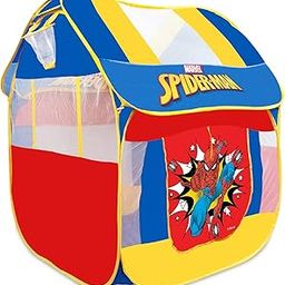 itoys Foldable Big Pop-Up Playhouse Tent for Kids, Toddler and Baby, Fill with Plastic Balls (Balls not included) Or use as an Indoor/Outdoor theme Play Tent (Marvel Spiderman pop up tent),Multicolor-8