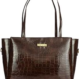 Croco Pattern Tote Bags For Womens and Girls Shoulder Bag Extra Spacious-image-81