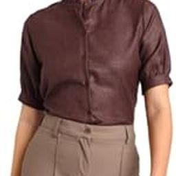 Women Solid Beige Regular Fit Flex Formal Shirt-image-63