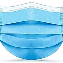 TeeBustrr® Non-Woven Fabric Disposable 3ply Mask With Metal Nosepin (Blue, Without Valve, Pack of 40) for Unisex-image-62