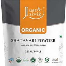 Just Jaivik Organic Shatavari Powder - 227 Gm | Female Tonic & Herbal Health Supplement for Women's Hormonal Balance & Wellness | No Added Preservatives or Additives, Vegan, USDA,Jaivik Bharat And Non-GMO Approved-19