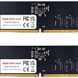 【DDR5 RAM】 GIGASTONE 32GB Kit (2x16GB) DDR5 5600MHz PC5-44800 CL 46-46-46-90 1.1V UDIMM 288 Pin Unbuffered Non ECC PC Desktop ONLY Memory Module Upgrade-image-32