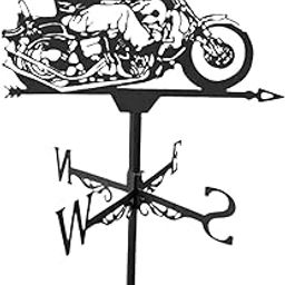 LOOM TREE® Metal Weathervane Farm Scene Home Garden Yard Stake Roof Decoration Crafts Motorcycle | Yard, Garden & Outdoor Living | Garden Decor | Weathervanes-image-63