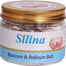 Silina Proffesional Manicure and Pedicure Salt with Essential Oils | Detoxifying Salt for Tan and Dead Skin Removal | Foot Soak | Pedicure Salt | 300 GM-image-93