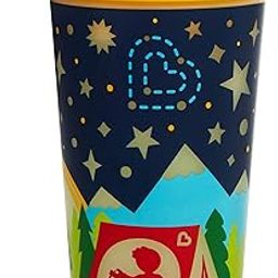 Munchkin Miracle 360 Degree Sippy Cup for Kids Glow in The Dark Trainer Cup BPA free, Spill Proof 9 Oz, Camping (Pack of 1, Yellow) Gift for Kids/Toddlers/Babies-32