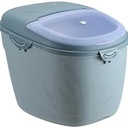 2x10KG Rice Storage Container Kitchen Dry Fruits Airtight Tank Moisture-Proof Blue|Home & Garden | Dining & Bar | Storage & Organization | Food Storage Containers-picture-10