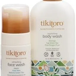 Tikitoro Teens Natural Bath Combo 100% Vegan with Nourishing Body Wash and Refreshing Facewash, No Parabens & Sulphates (Age: 11+) (300 ml x 1 & 100 ml x 1)-picture-11