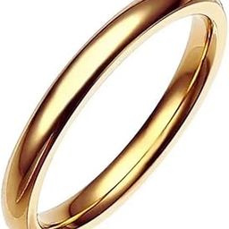 Sleek Gold Band Ring For Women | Anti-Tarnish, Waterproof, Hypoallergic Jewellery-image-31