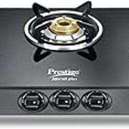Prestige Marvel Plus 3 Burner GTM-03-Black Glass Top Gas Stove| Superior Toughened Glass-Top| Spill-Proof Design| High Speed Jumbo Burner|Black-image-95