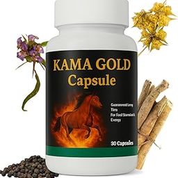 KAMA GOLD Capsule – Ayurvedic Energy & Stamina Booster for Men | With Ashwagandha, Safed Musli, Gokshura | 30 Capsules-27
