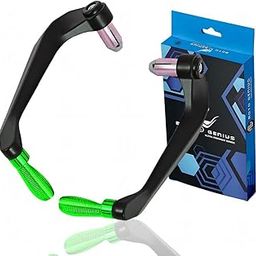 MOTO GENIUS Adjustable CNC Brake Clutch Lever Protector Guard for Motorcycles & Bikes | Universal Fit, Durable Aluminum, Lever Protection, Minimalist Design (Green)-picture-4