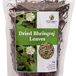 Jioo Organics Bhringraj Dry Leaves| Raw Bringraj Leaf | Bhrangraj | Bhangra | Bhringraj For Hair Regrowth | Scalp Treatment | Curly | Straight | Wavy Hair Type (50 Grams), Curry Leaves-image-17