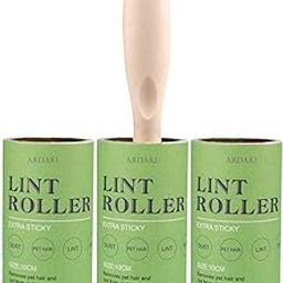 ARDAKI Sticky Lint Remover Roller for Woolen Cloths 180 Sheet Reusable Easy Tear Sheet Sweater, Pet Hair Remover, Fabric Lint Roller for Sofa Furniture Dust & Dirts - 3 Rolls 60 Sheets Each-picture-19