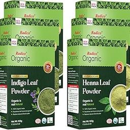 RADICO100% ORGANIC INDIGO LEAF POWDER+100% ORGANIC HENNA POWDER-37