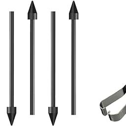 5 Pack S Pen Nibs for Samsung Galaxy Tab S7 FE Stylus Pen Tips with Tweezer, Galaxy Tab S7 FE Pen Tips Replacement Parts (Black)-9