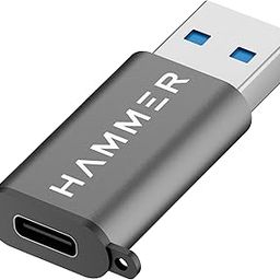 HAMMER USB Type C Female to USB Male OTG Adapter with 5 Gbps High-Speed Data Transfer, Compatible with Laptops, Tablets, Smartphones, Chargers and All USB A Devices (Grey)-image-92