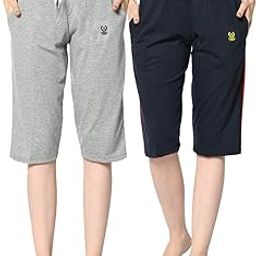 Regular Fit Women Capris(Pack of 2-MACK631980)-image-72