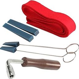 MagiDeal Piano Tuning Hammer & Mute Kit 2 Mute with Handle Red Temperament Strip (6Pieces/Set)-picture-14