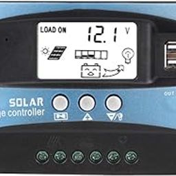 Solar Charge Regulator, MPPT 40/50/60/100A Solar Charge Controller Dual USB LCD Display 12V 24V for Electrical Replaceable Accessory(100A-100A)-10