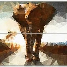 GADGETS WRAP Printed Vinyl Top Only Skin Sticker Decal for Microsoft Surface Pro 3 - Elephant Polygon Illustration-image-91