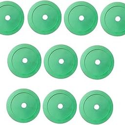 CALANDIS™ 10Pcs Flat Cones Non Slip Training Spot Markers for Boxing Baseball Soccer Green | Training Aids | Soccer | Team Sports-image-47