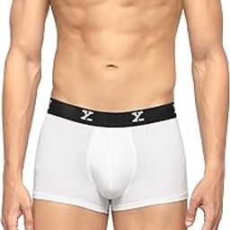 Men's Ace Micromodal Regular Fit Solid Antimicrobial Trunks with No Marks Waistband-47