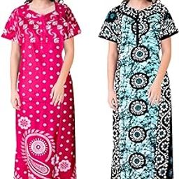 Women Printed Cotton NightyCOMBONT2572 Free Multicolour-image-75